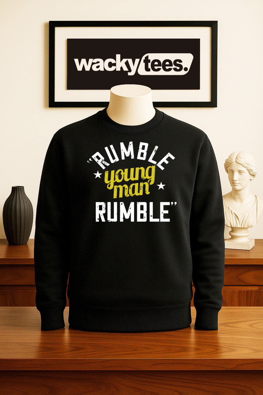 Muhammad Bee Ali Young Man Rumble Ready Boxing Legend Graphic Tee Shirt