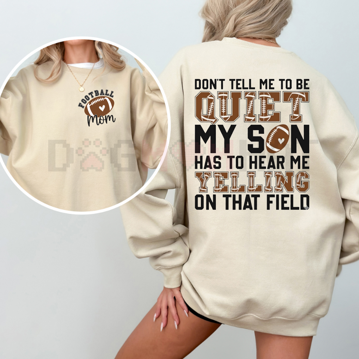 Football Mom Sweatshirt – Football Mama Gifts, Game Day Shirt, Touchdown Shirt
