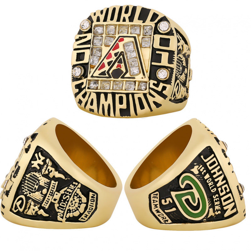 2001 Arizona Baseball Championship Ring Replica – Alloy Fan Collectible Gift