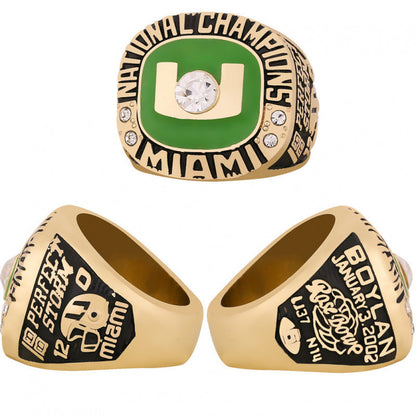 Miami College Championship Ring Set (5 Rings) – 1983/ 1987/ 1989 /1991/ 2001