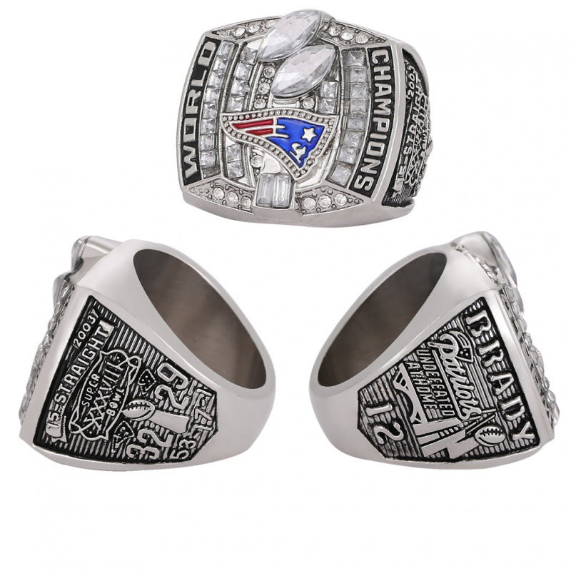 2003 New England Football Championship XXXVIII Ring - Rare Collectible Memorabilia for Die-Hard Fans