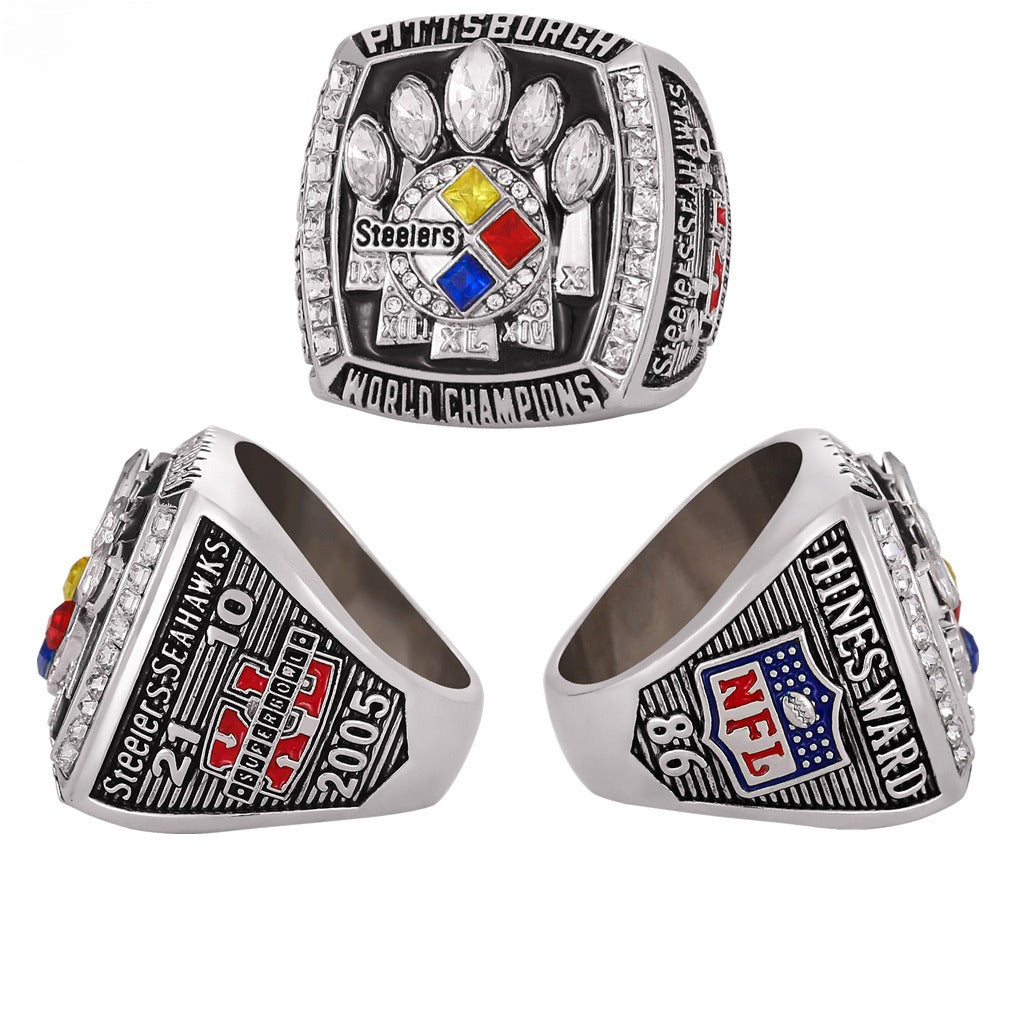 2005 Pittsburgh Football Championship XL Ring - Limited Edition Collectible Ring for Fans