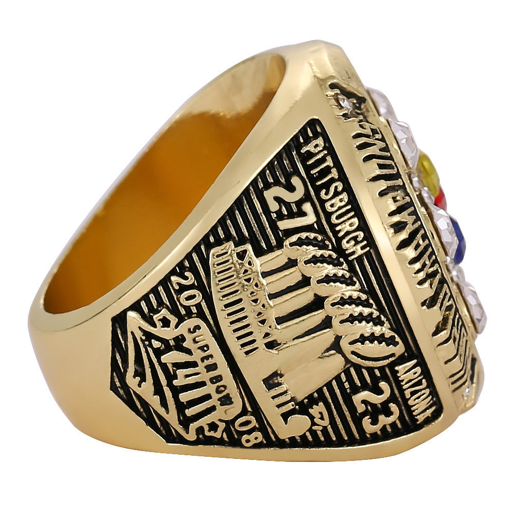 2008 Pittsburgh Football Championship XLIII Ring – Rare Collectible Fan Keepsake