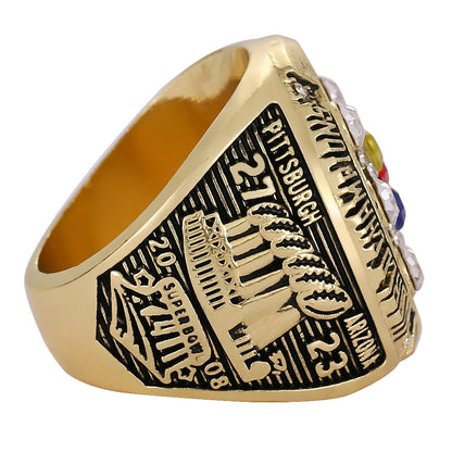 2008 Pittsburgh Football Championship XLIII Ring – Rare Collectible Fan Keepsake