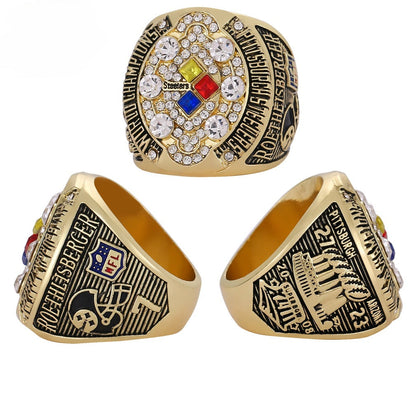 2008 Pittsburgh Football Championship XLIII Ring – Rare Collectible Fan Keepsake