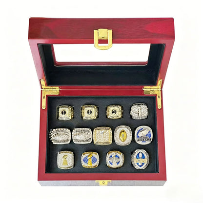 Fantasy Football Champion Ring Set (2011–2023) – Collector Ring Gift for Fans
