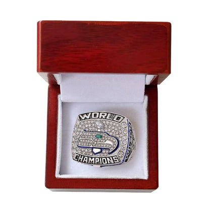 2013 Seattle Football Championship XLVIII Ring Replica - Perfect Fan Gift & Memorabilia
