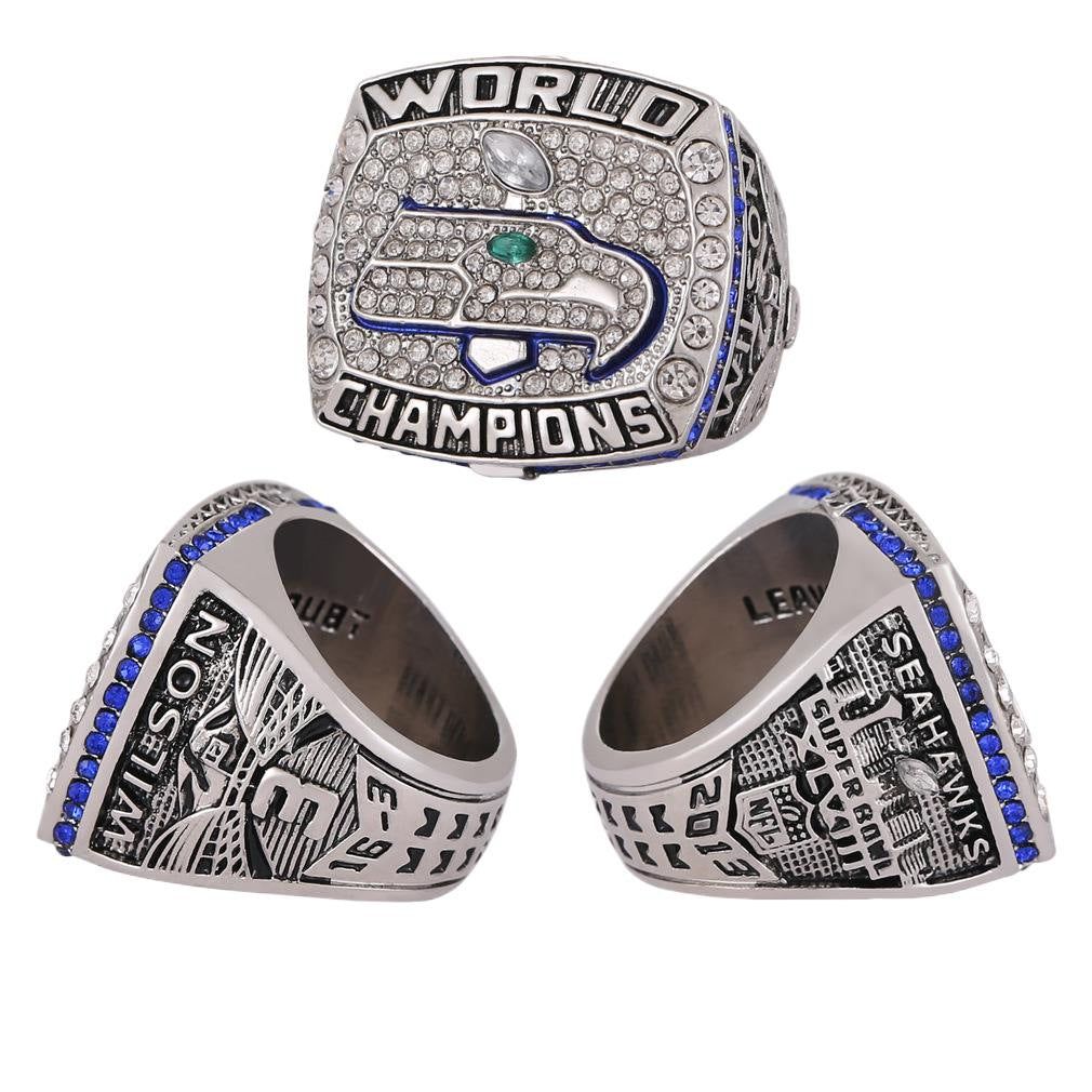 2013 Seattle Football Championship XLVIII Ring Replica - Perfect Fan Gift & Memorabilia