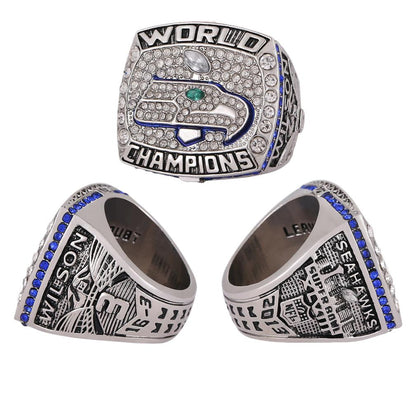 2013 Seattle Football Championship XLVIII Ring Replica - Perfect Fan Gift & Memorabilia