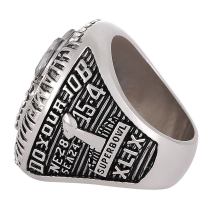 2014 New England Football Championship XLIX Ring - Collectible Tom Brady Replica for Fan