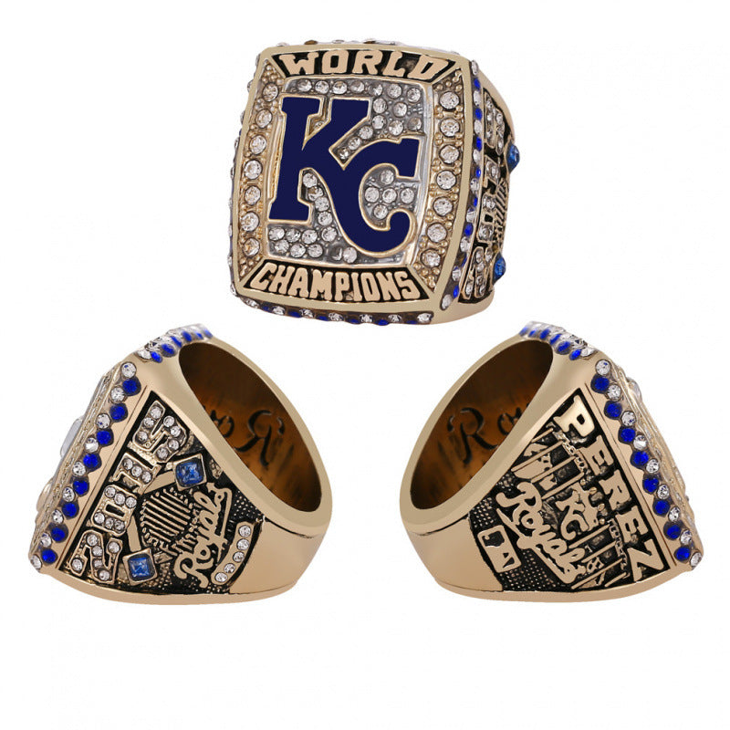 2015 Kansas City Baseball Championship Ring Replica – Fan Collectible Baseball Souvenir Gift