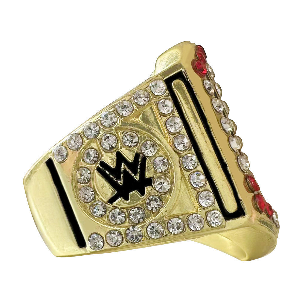 2016 Wrestling Champion Ring W Style – Fan Gift Collectible Ring with Wooden Box