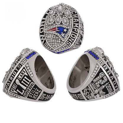 2018 New England Football Championship LIII Ring - Collectible Replica for Fans