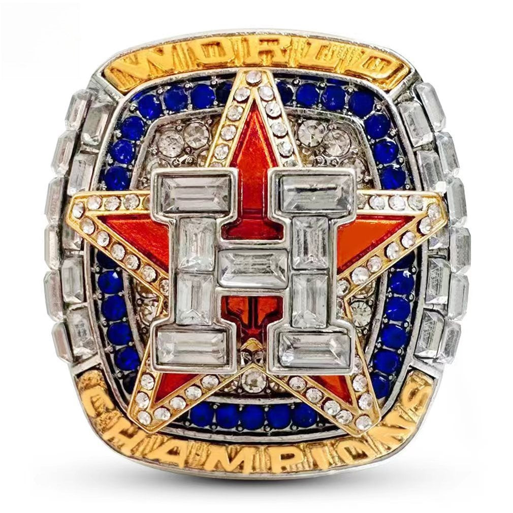 2022 Houston Baseball Championship Ring Replica – Fan Collectible Gift with Wooden Box