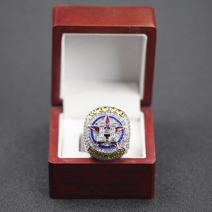 2022 Houston Baseball Championship Ring Replica – Fan Collectible Gift with Wooden Box