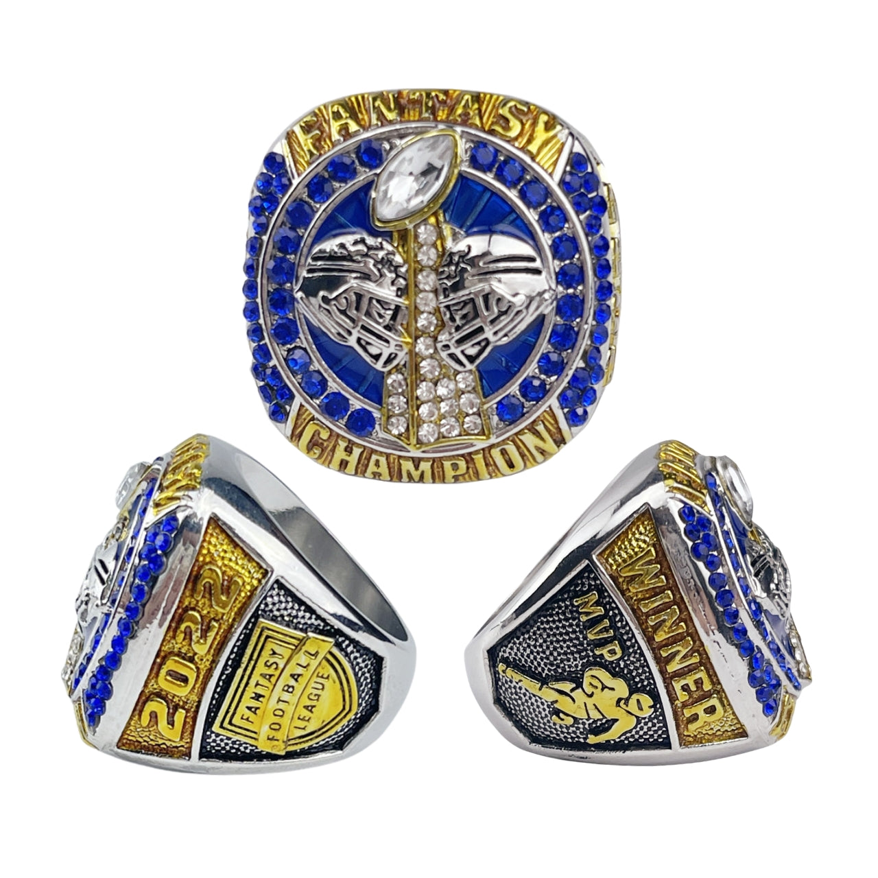 2022 Fantasy Football League Championship Ring – Gift for Sports Fans