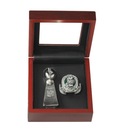 2024 Philadelphia Football Championship Trophy and Ring Set-Collectible Gift for Football Fans
