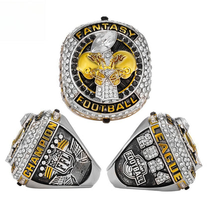 2024 Fantasy Football League Championship Ring – Fan Commemorative Collectible Gift