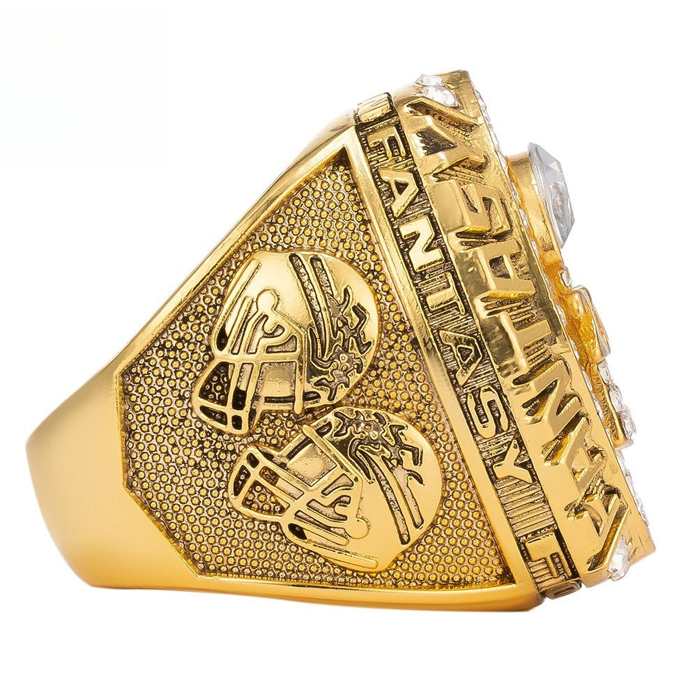2024 Fantasy Football League Championship Ring – Champion Memorial Gift for Fans