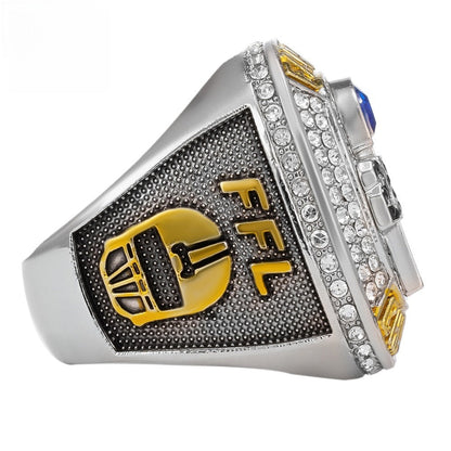 2024 Fantasy Football Championship Ring – Silver Trophy Design