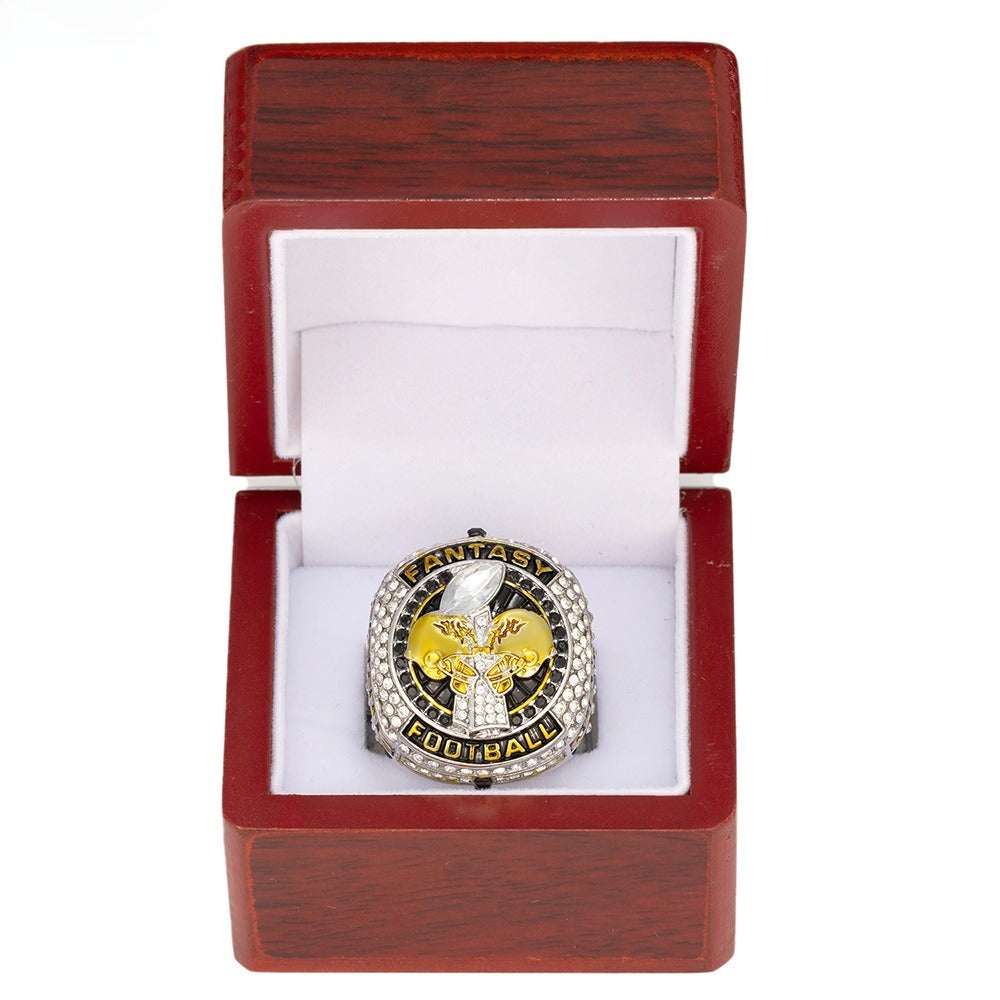 2024 Fantasy Football League Championship Ring – Fan Commemorative Collectible Gift