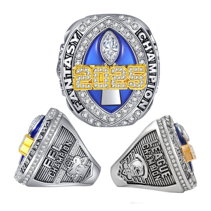 2025 Fantasy Football Championship Ring –  Commemorative Gift for Football Fans
