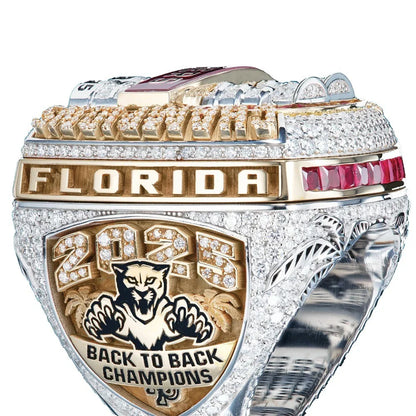 2025 Florida Hockey Championship Ring Replica – Fan Collectible Hockey Ring Gift