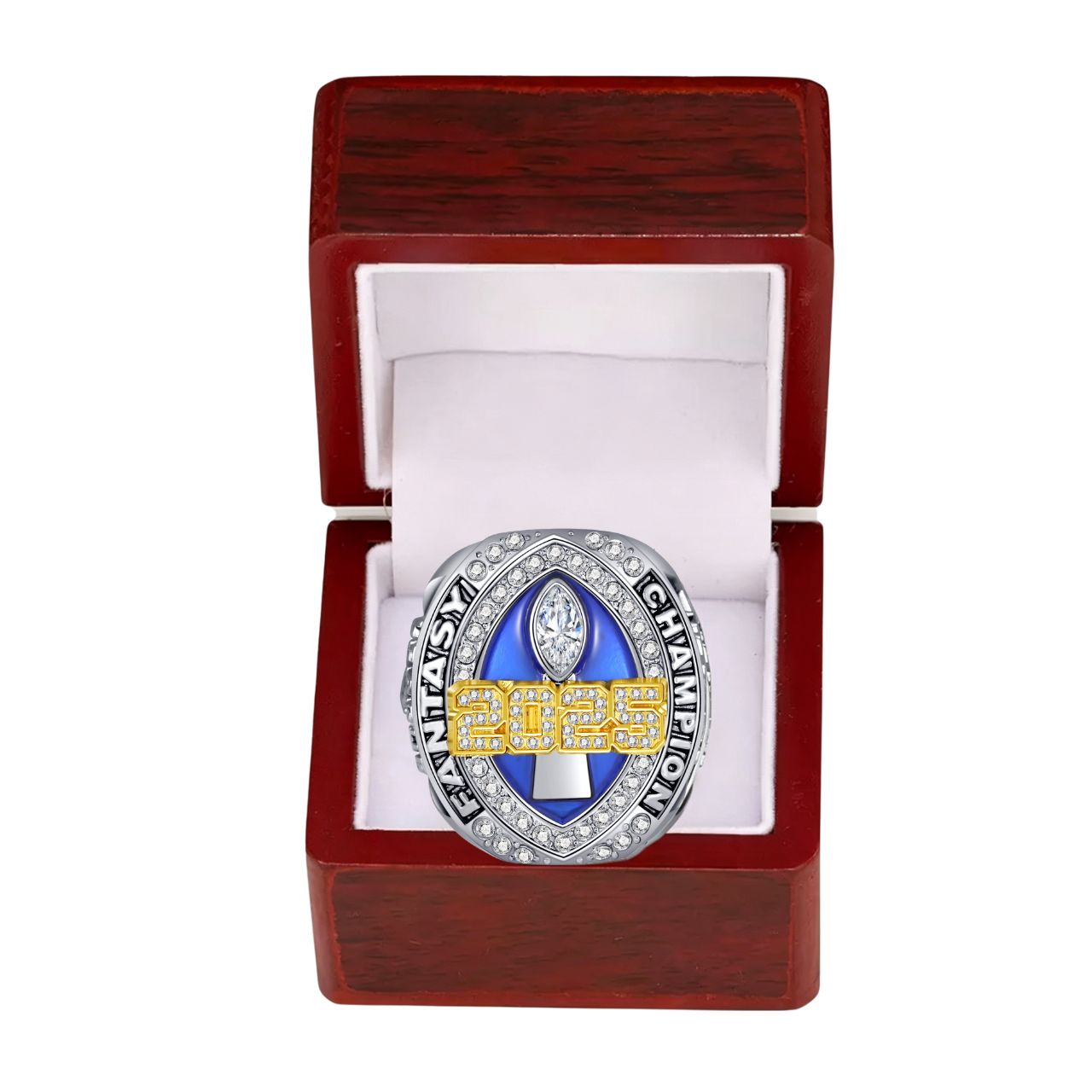 2025 Fantasy Football Championship Ring –  Commemorative Gift for Football Fans