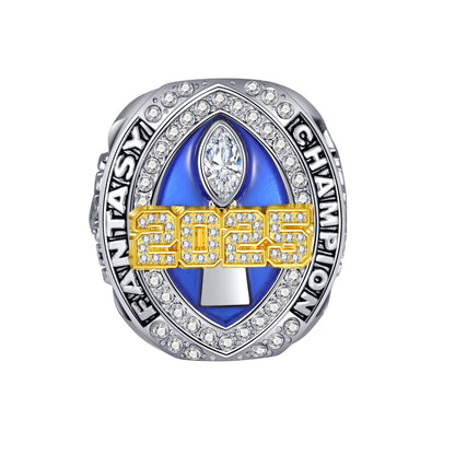 2025 Fantasy Football Championship Ring –  Commemorative Gift for Football Fans