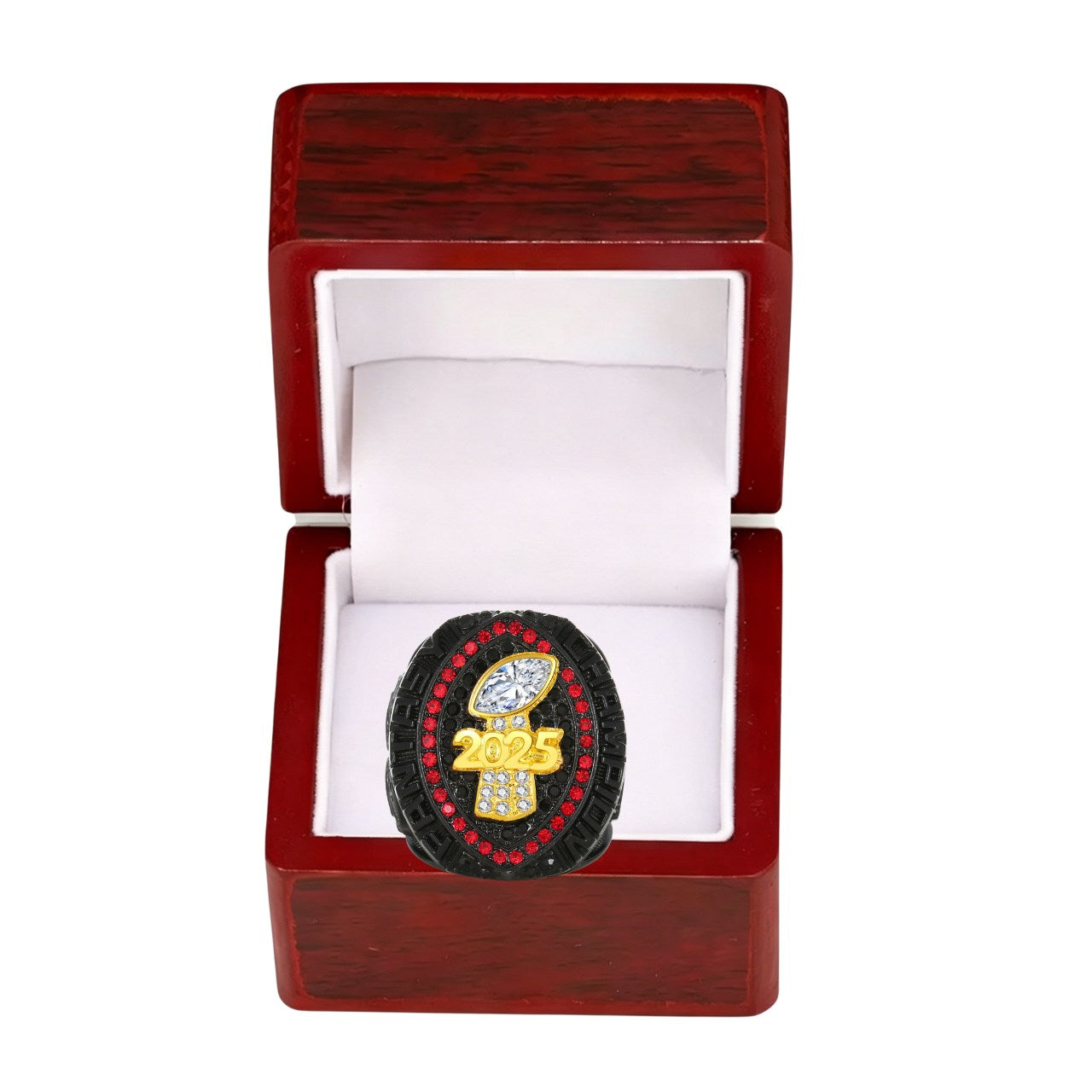 2025 Fantasy Football Championship Ring – Black Edition Fan Collectible Gift