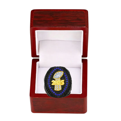 2025 Fantasy Football Championship Ring – Black Edition Fan Collectible Gift