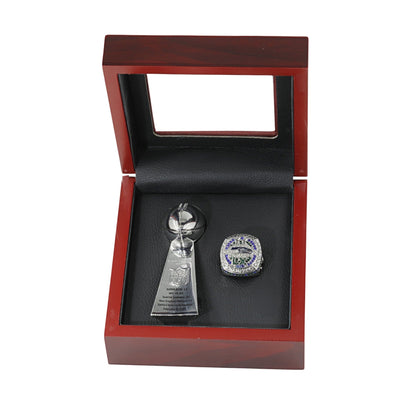 2025 Seattle Football Championship Ring and Trophy Set-Fan Celebration Gift for Holidays & Game Day