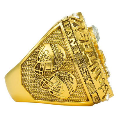 2026 Fantasy Football Champion Ring – Gold FFL Championship Ring