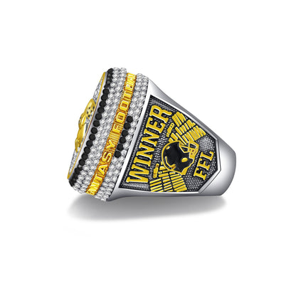 2026 Fantasy Football Championship Ring Replica – Helmet Design Collectible for Fans