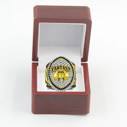2026 Fantasy Football Championship Ring Replica – Helmet Design Collectible for Fans