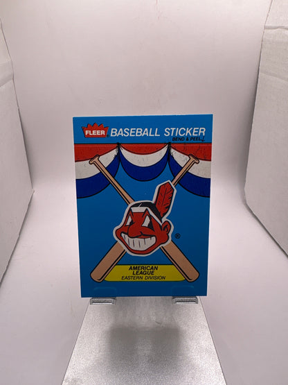 Fleer Cleveland Indians Baseball Sticker