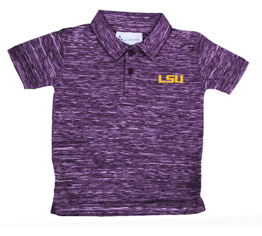LSU Toddler Space Dye Golf Polo (271)