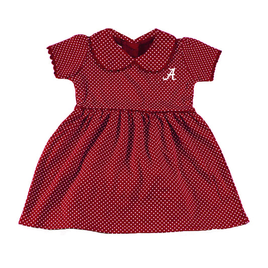 Alabama Pin Dot Peter Pan Dress With Bloomers