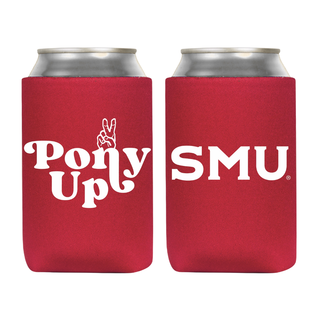 SMU Red Koozie