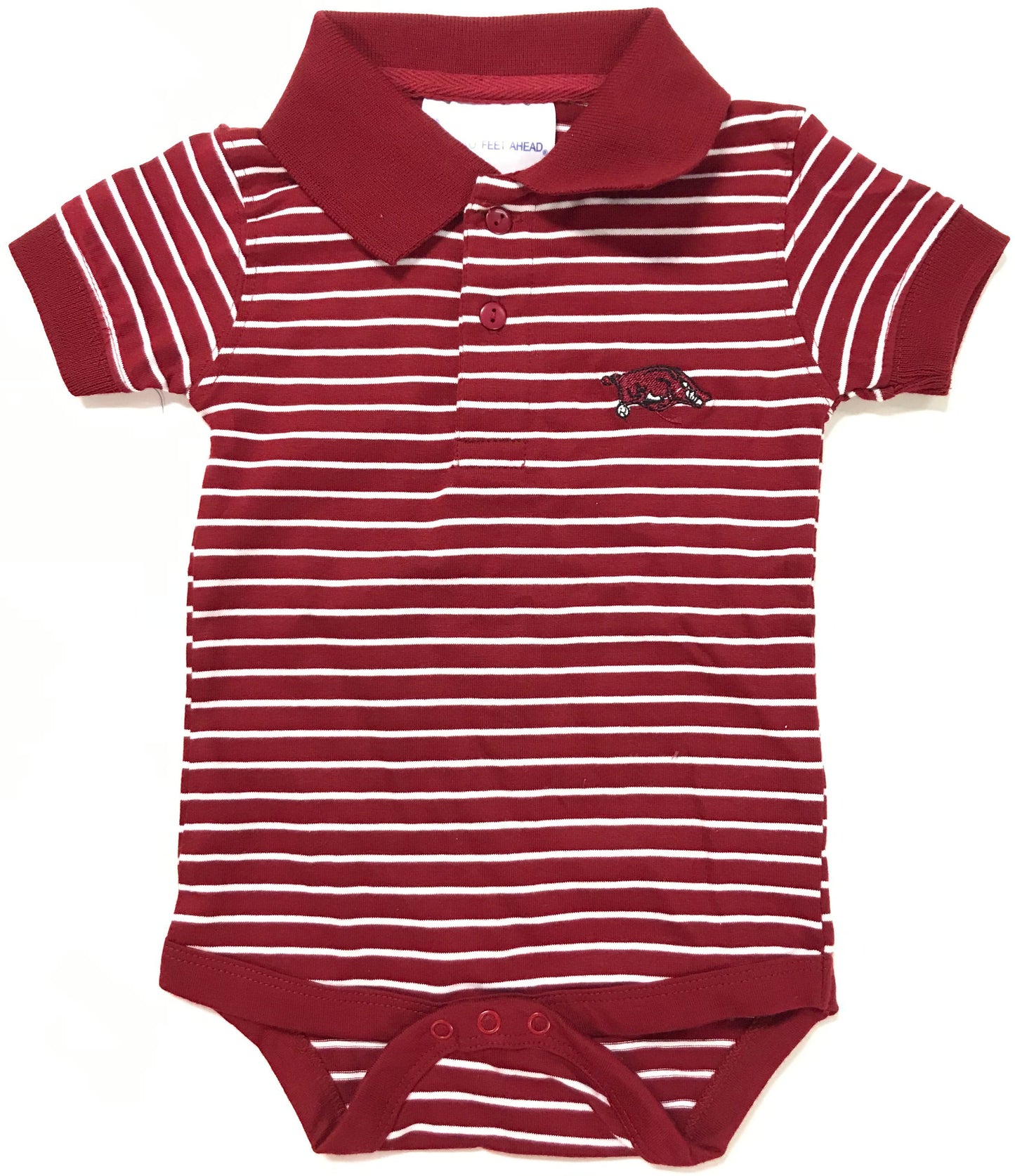Arkansas Jersey Stripe Golf Creeper