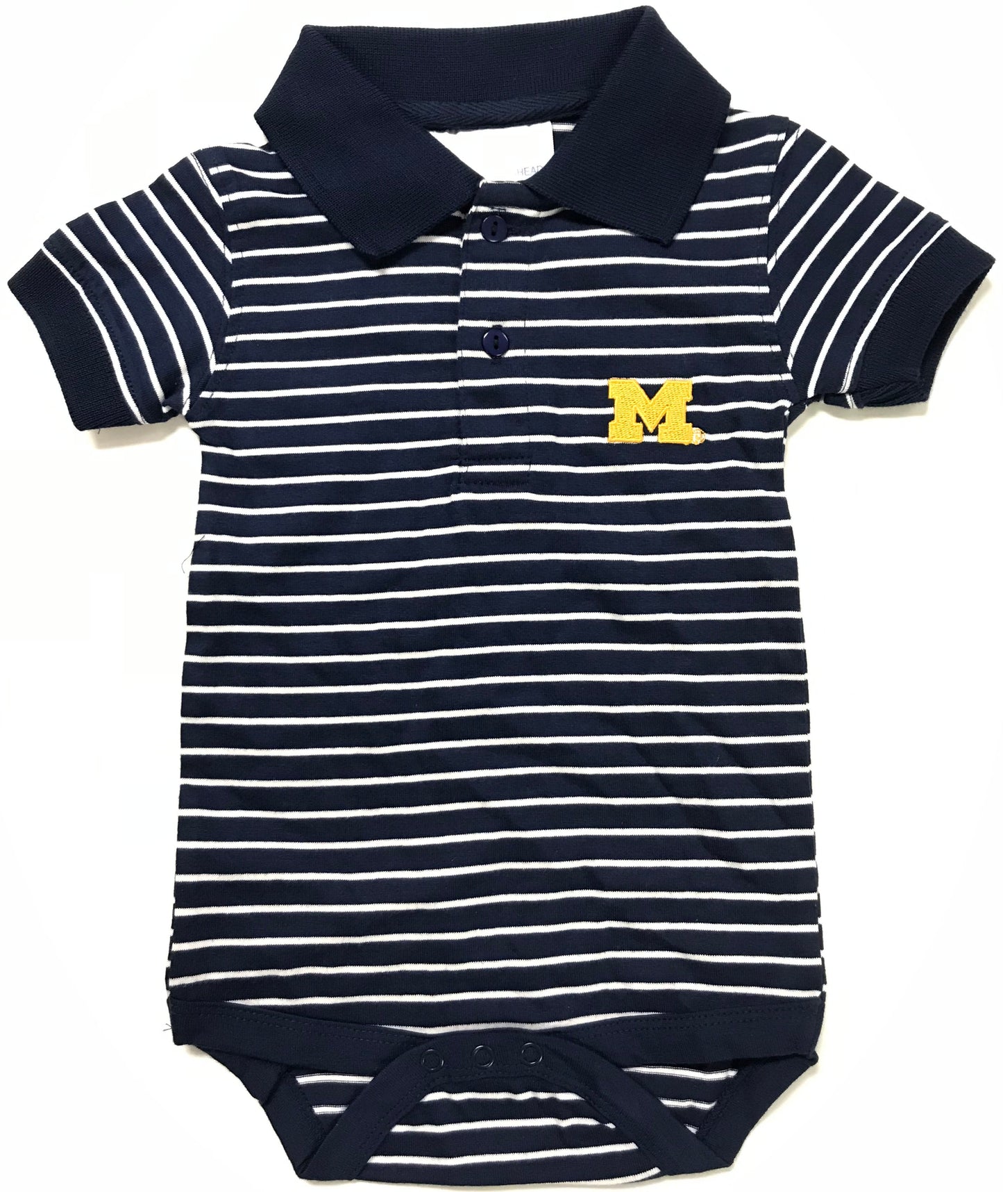 Michigan Jersey Stripe Golf Creeper