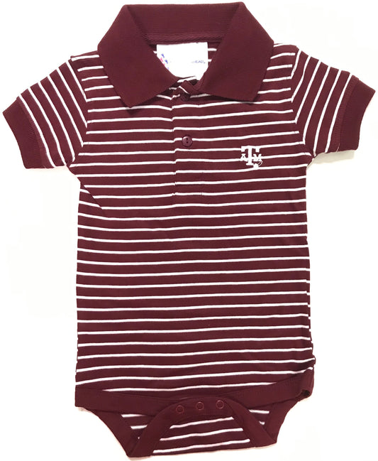 Texas A&M Jersey Stripe Golf Creeper