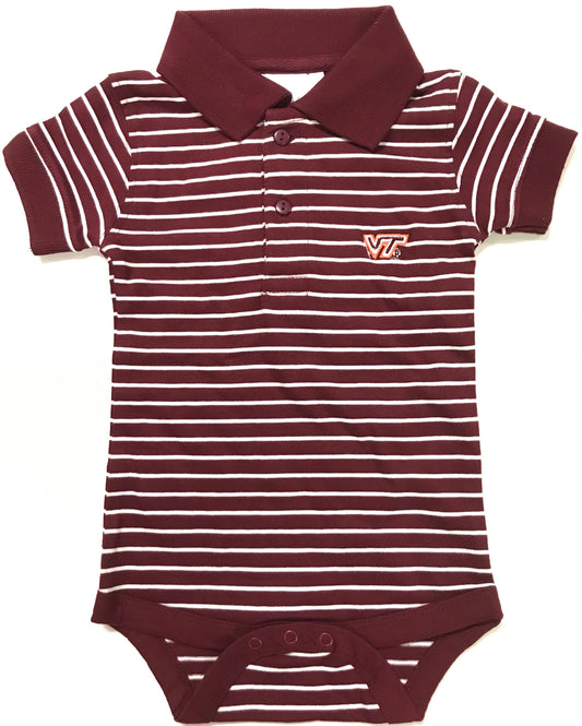 Virginia Tech Jersey Stripe Golf Creeper
