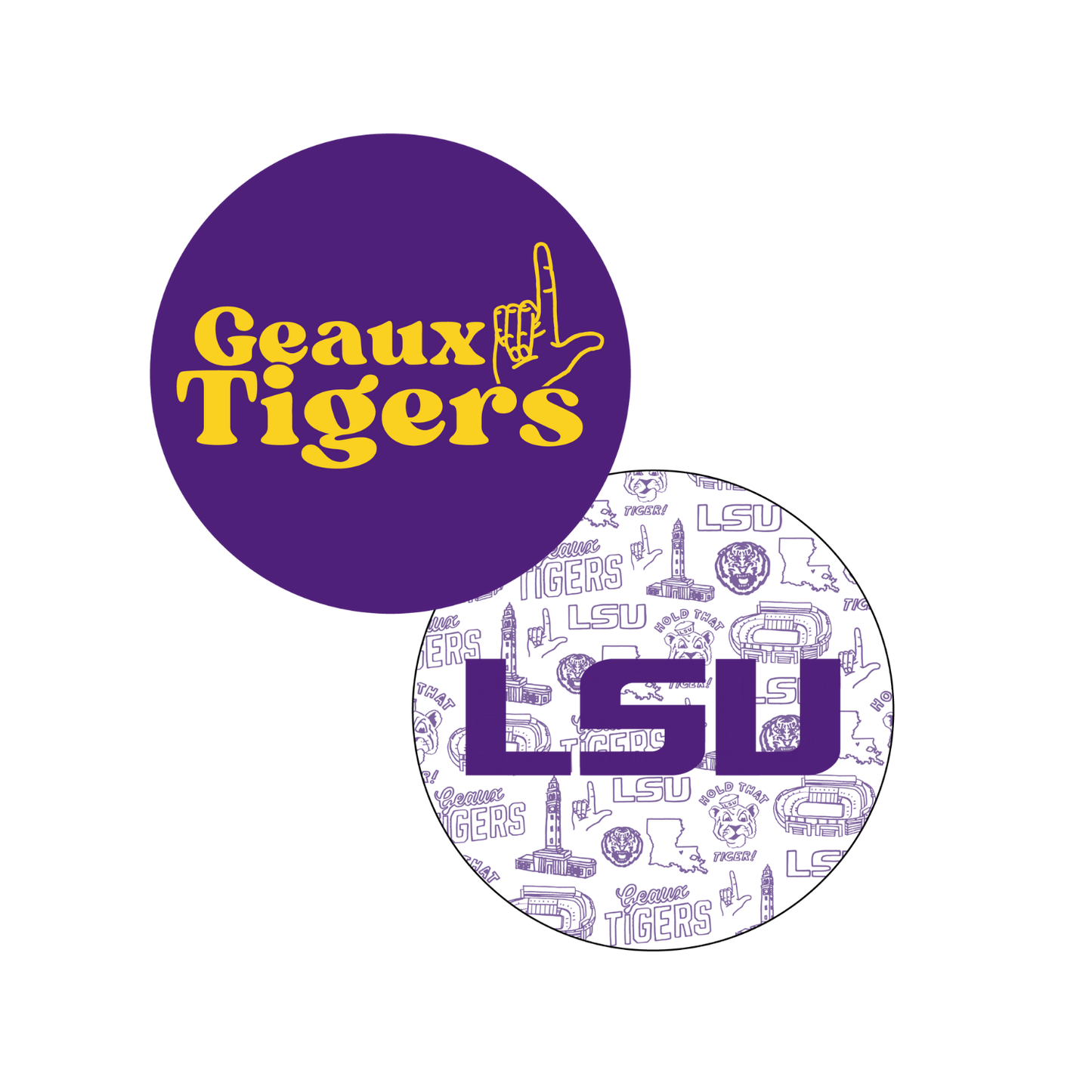 LSU Coasters Set of 25