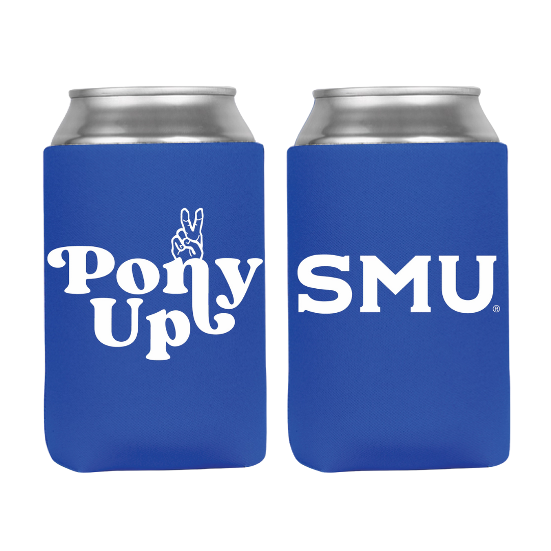 SMU Blue Koozie