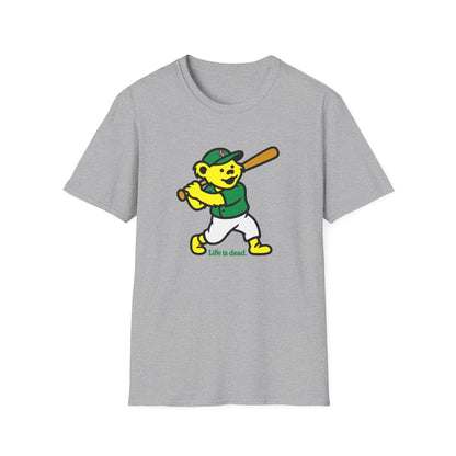 Baseball Edition Dancing Bear - Life is Dead T-Shirt