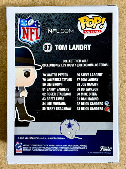 Funko Pop! Football Tom Landry #87 NFL Dallas Cowboys Coach 2017 How Bout Them