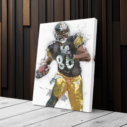 Hines Ward Canvas Art – Pittsburgh Steelers Wall Decor