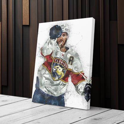 Matt Tkachuk Canvas Art – Florida Panthers Wall Decor