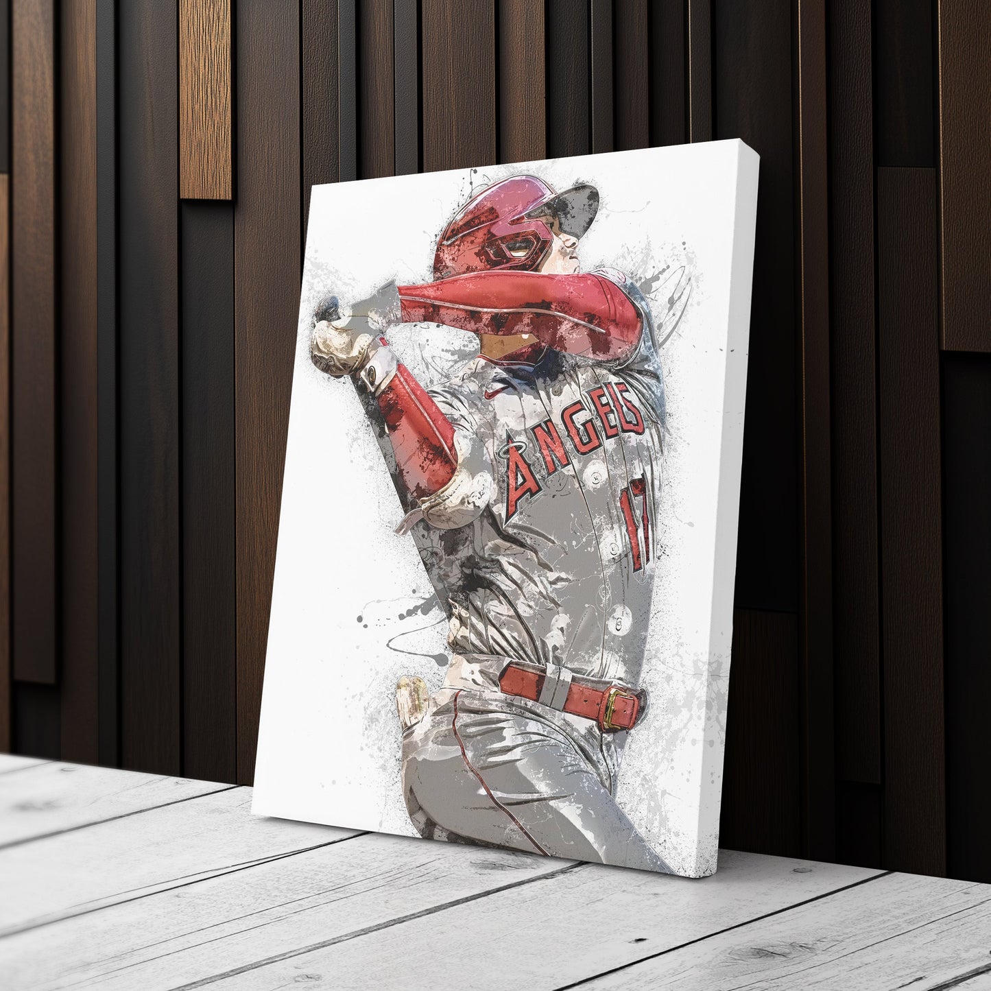 Shohei Ohtani Canvas Art – Los Angeles Angels Wall Decor